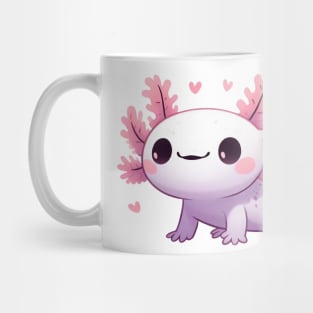 Cute Little Axolotl Illustration Mug